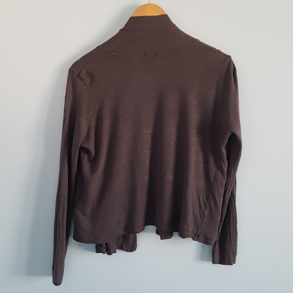 H&M dark grey open front waterfall cardigan size XS - Picture 2 of 6